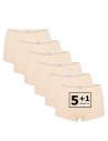Beeren Dames Short Elegance 6Pack Beige