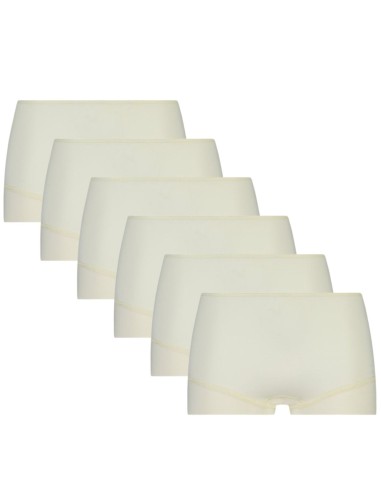Beeren Dames Short Elegance 6Pack Ivoor