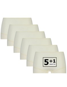 Beeren Dames Short Elegance 6Pack Ivoor