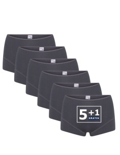 Beeren Dames Short Elegance 6Pack Grijs
