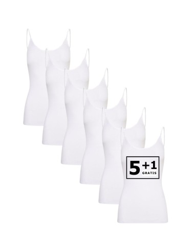 Beeren Dames top Comfort Feeling 6Pack Wit