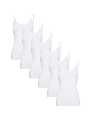 Beeren Dames top Comfort Feeling 6Pack Wit