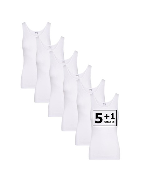 Beeren Dames hemd Comfort Feeling 6Pack Wit