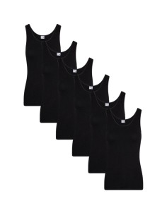 Beeren Dames hemd Comfort Feeling 6Pack Zwart