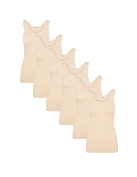 Beeren Dames hemd Comfort Feeling 6Pack Beige