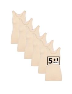 Beeren Dames hemd Comfort Feeling 6Pack Beige