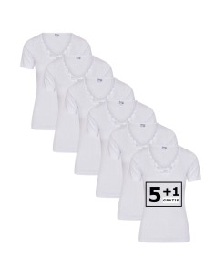 Beeren Dames onderblouse Beatrix K.M. 6Pack Wit