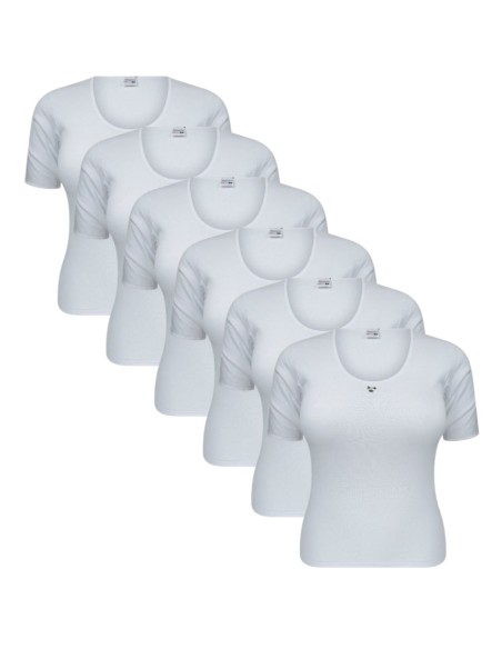 Beeren Dames onderblouse K.M. M3000 6Pack Wit