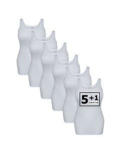 Beeren Dames hemd Carola 6Pack Wit