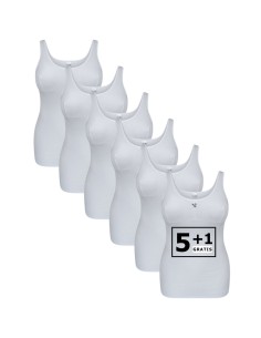 Beeren Dames cuphemd Jacqueline 6Pack Wit