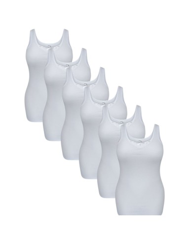 Beeren Dames hemd Angela 6Pack Wit