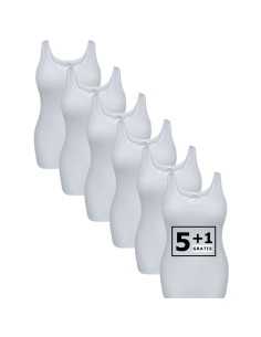 Beeren Dames hemd Angela 6Pack Wit