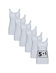 Beeren Dames hemd Viola 6Pack Wit