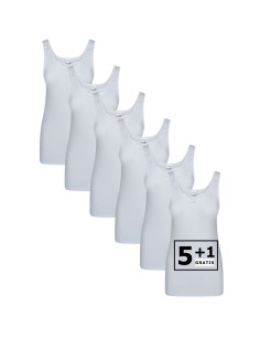 Beeren Dames hemd Brenda 6Pack Wit
