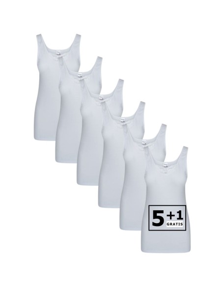 Beeren Dames hemd Brenda 6Pack Wit