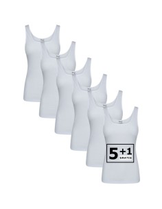Beeren Dames hemd Madonna 6Pack Wit
