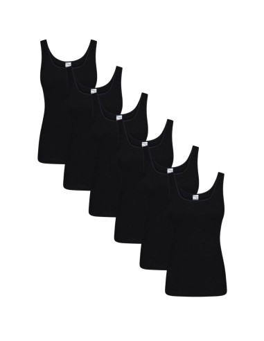 Beeren Dames hemd Madonna 6Pack Zwart