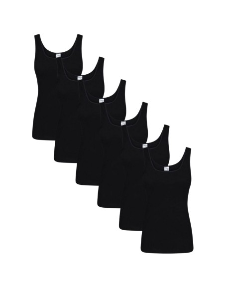 Beeren Dames hemd Madonna 6Pack Zwart