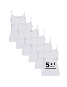 Beeren Dames Top Young 6Pack Wit