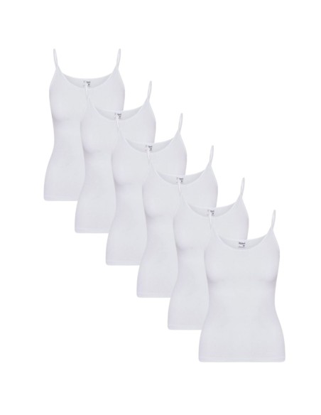 Beeren Dames Top Young 6Pack Wit