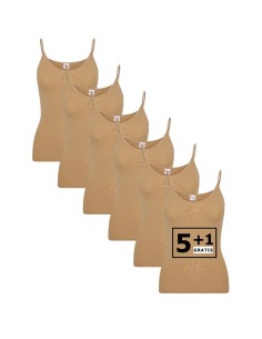 Beeren Dames Top Young 6Pack Beige
