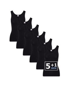 Beeren Dames hemd Young 6Pack Zwart