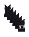 Beeren Dames hemd Young 6Pack Zwart