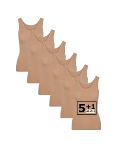 Beeren Dames hemd Young 6Pack Beige