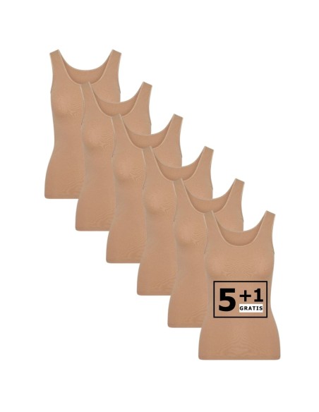 Beeren Dames hemd Young 6Pack Beige