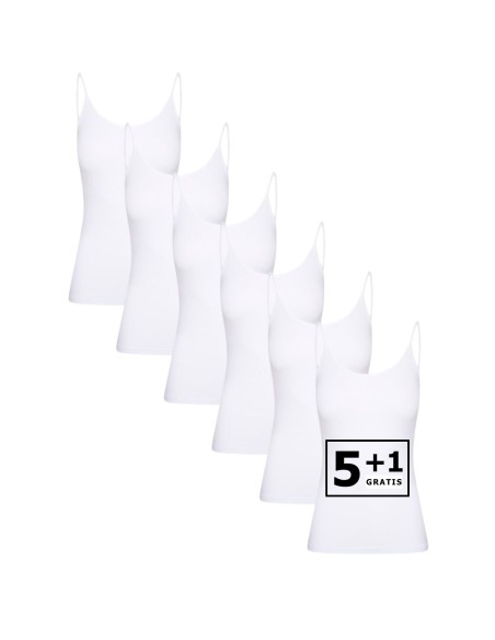 Beeren Dames Top Elegance 6Pack Wit