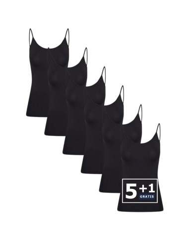 Beeren Dames Top Elegance 6Pack Zwart