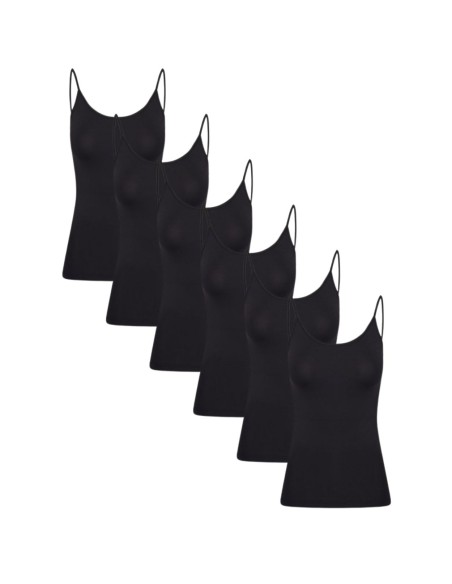 Beeren Dames Top Elegance 6Pack Zwart Beeren Dames Top Elegance 6Pack Zwart