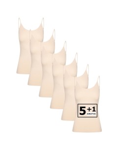 Beeren Dames Top Elegance 6Pack Beige