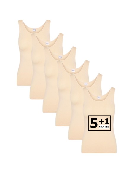 Beeren Dames hemd Elegance 6Pack Beige