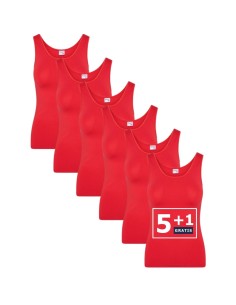Beeren Dames hemd Elegance 6Pack Rood