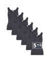 Beeren Dames hemd Elegance 6Pack Grijs