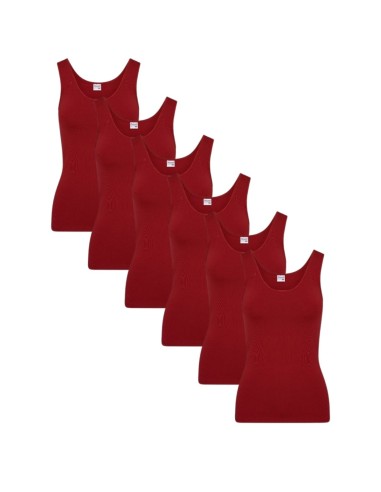 Beeren Dames hemd Elegance 6Pack Donker Rood
