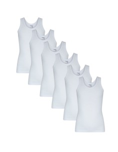 Beeren Jongens singlet M3000 6Pack Wit
