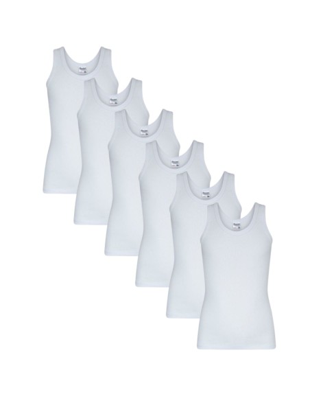 Beeren Jongens singlet M3000 6Pack Wit Beeren Jongens singlet M3000 6Pack Wit