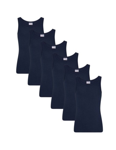 Beeren Jongens singlet Comfort Feeling 6Pack Navy