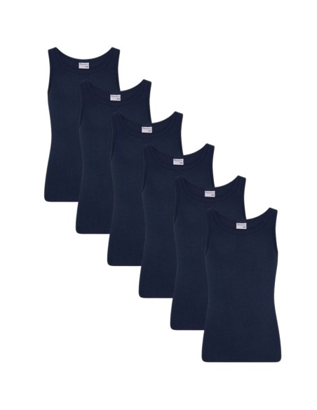 Beeren Jongens singlet Comfort Feeling 6Pack Navy