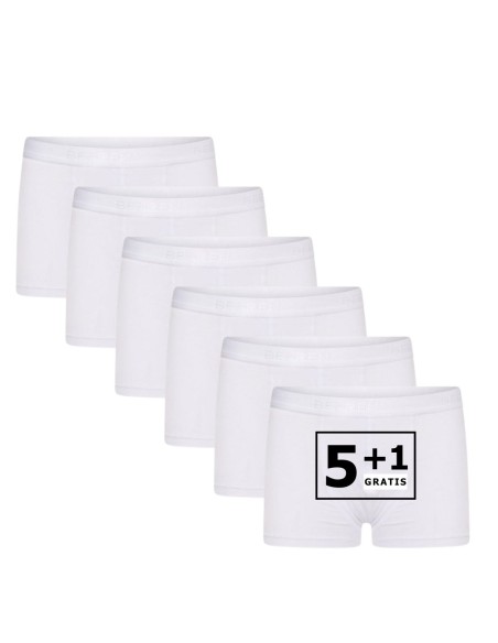 Beeren Jongens boxershort Comfort Feeling 6Pack Wit
