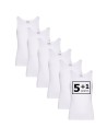 Beeren Jongens singlet Comfort Feeling 6Pack Wit