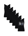 Beeren Jongens singlet Comfort Feeling 6Pack Zwart
