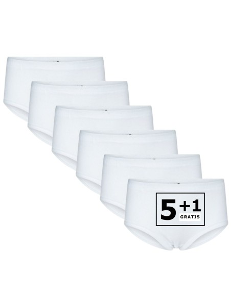 Beeren Meisjes slip Patricia 6Pack Wit