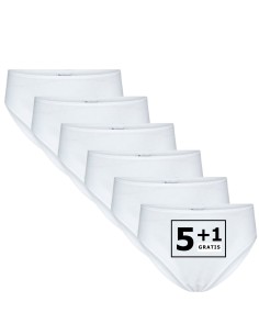 Beeren Meisjes slip Britney 6Pack Wit
