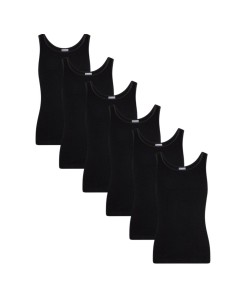 Beeren Meisjes hemd Comfort Feeling 6Pack Zwart