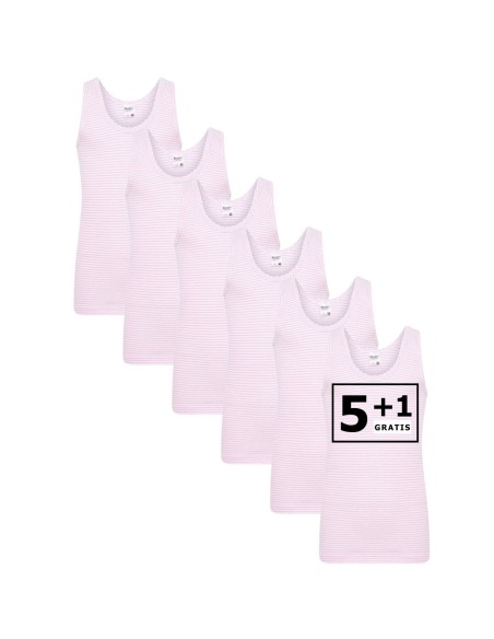 Beeren Meisjes Hemd Cindy 6Pack Roze