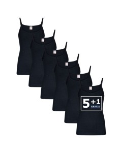 Beeren Meisjes Top Britney 6Pack Zwart