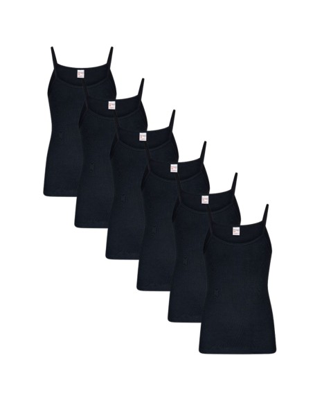 Beeren Meisjes Top Britney 6Pack Zwart